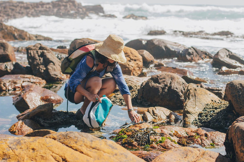 Sealand Gear Ambassador Roushanna Gray foraging the coastline