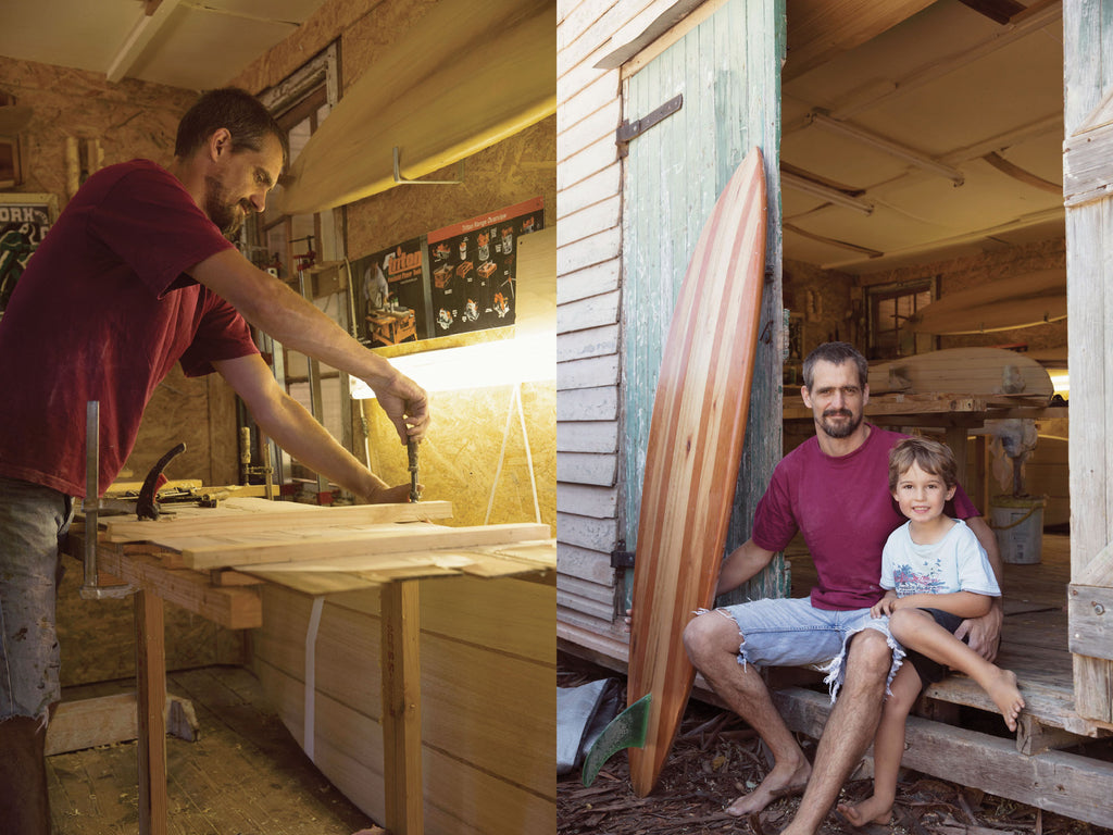 Sealand Gear Ambassador Patrick Burnett working on a Board