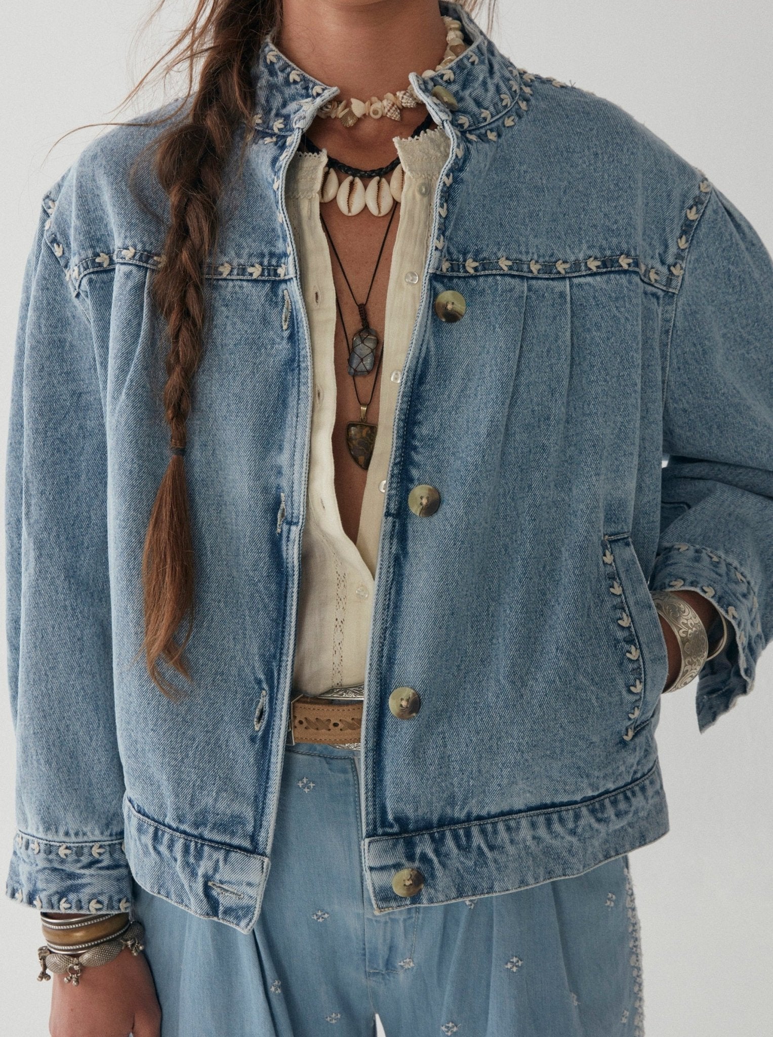 Dolly Jacket - Tennesse Blues - Maison Hotel product image