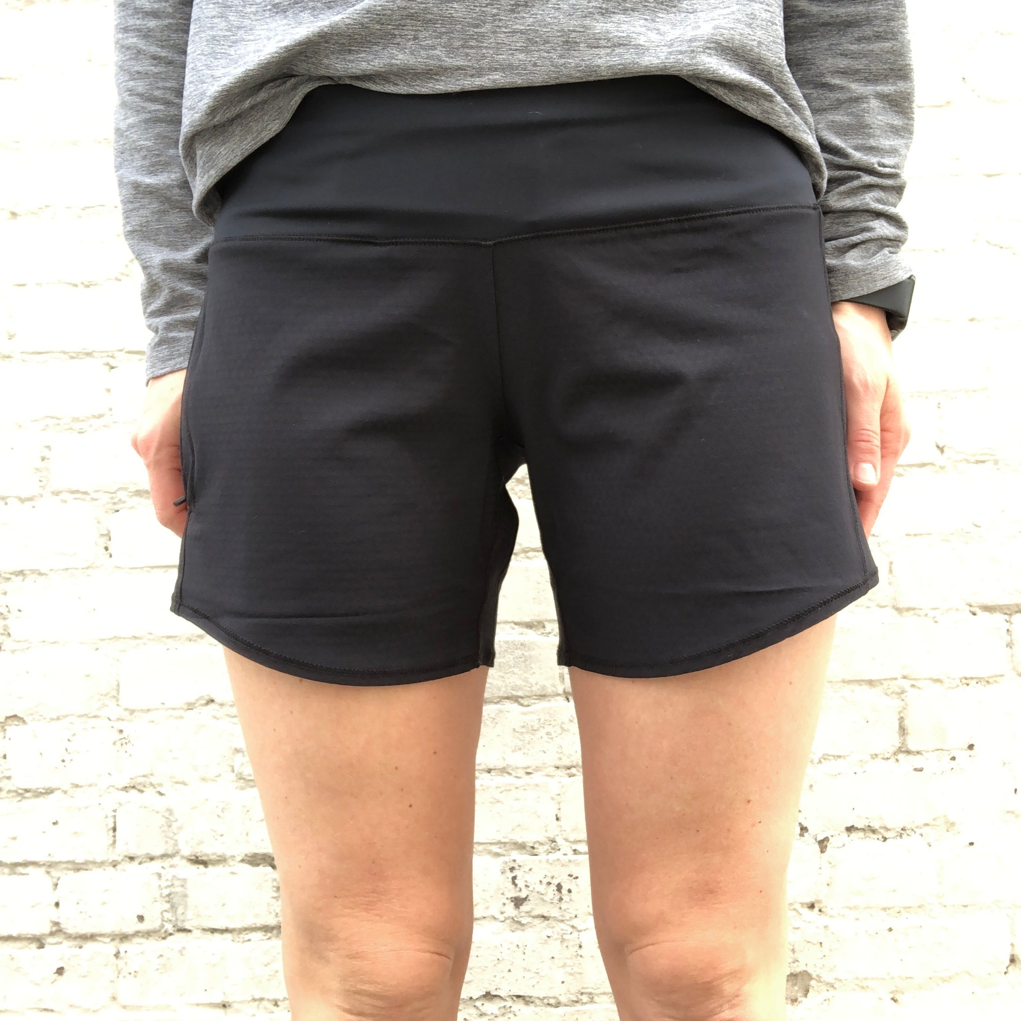 Oiselle Long Roga Shorts (Black 