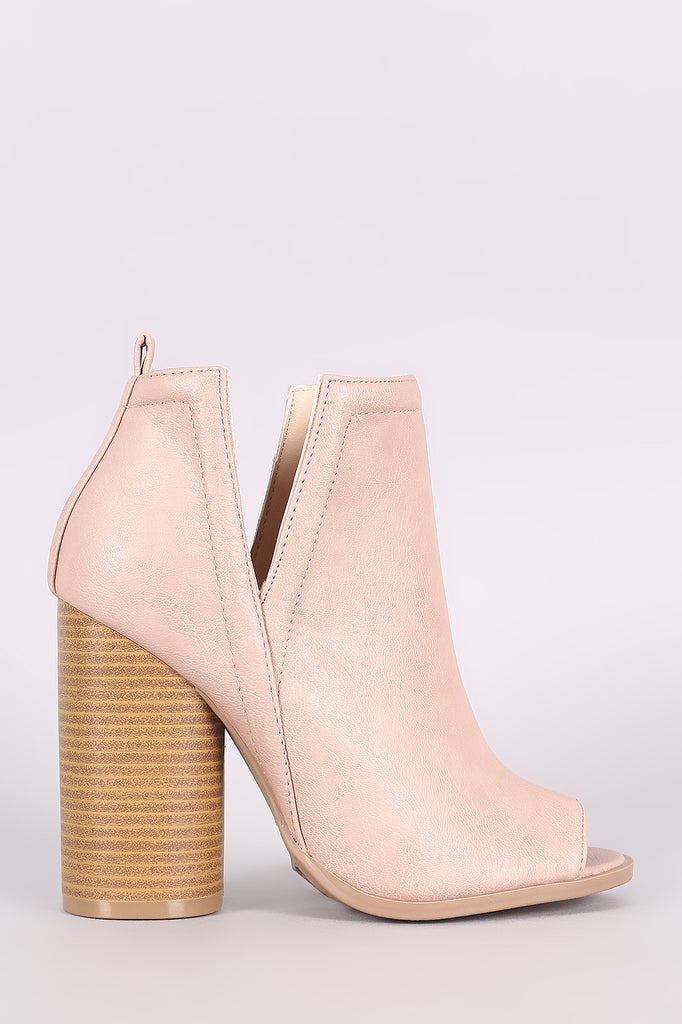 qupid side cut out booties