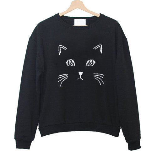 Cat Face Sweatshirt - Kendrablanca