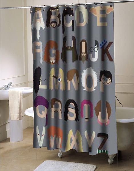 Harry Potter Alphabet shower curtain customized design for home decor ...