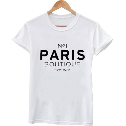 No 1 PARIS BOUTIQUE New York T-shirt Top TUMBLR Blogger Fashion No1 *