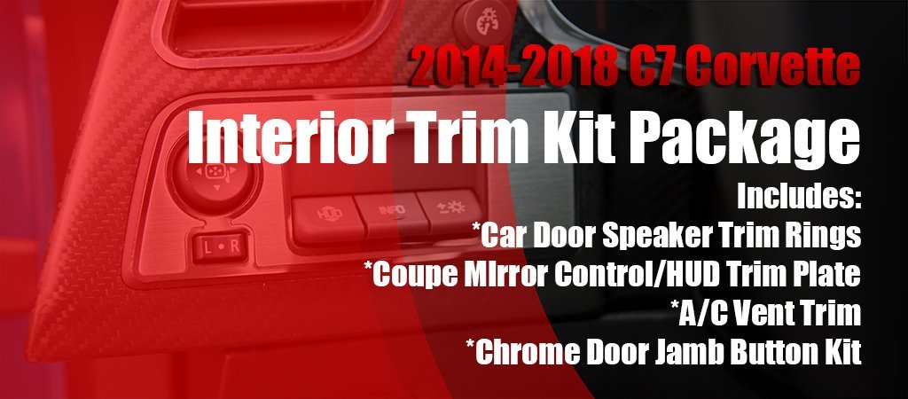 2014 2019 Corvette C7 Interior Trim Kit Bundled Deal