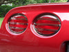 Corvette Taillight Grilles 4Pc Slotted Polished 1997-2004 C5 & Z06 American Car Craft 