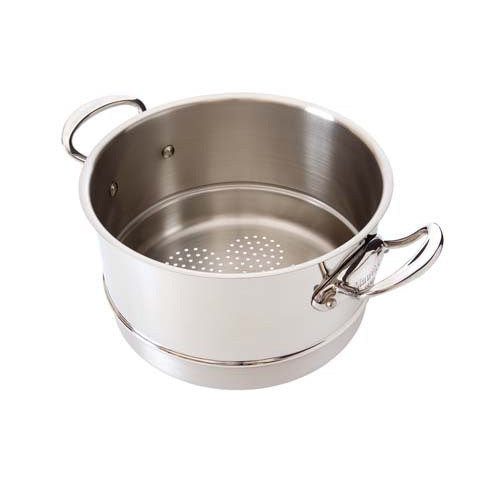 Stainless Steel Steamer Insert with Stainless Steel Handles – Mauviel 1830