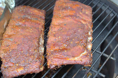 rub that rubs gourmet spices - stage 1 smoking ribs for 3 hours