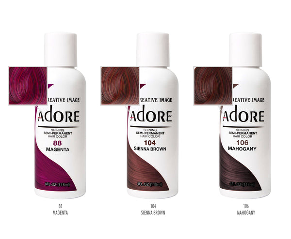 ADORE SHINING SEMI-PERMANENT HAIR COLOR - 42 COLORS – BSW BEAUTY CANADA