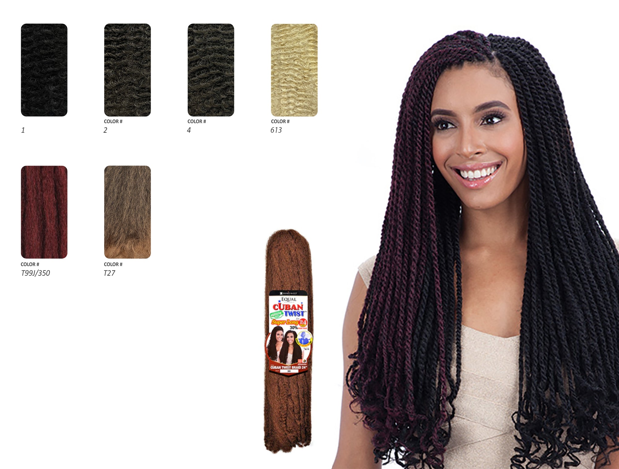 OUTRE X-PRESSION TWISTED UP CROCHET BRAID PRE-TWISTED PASSION TWIST 18