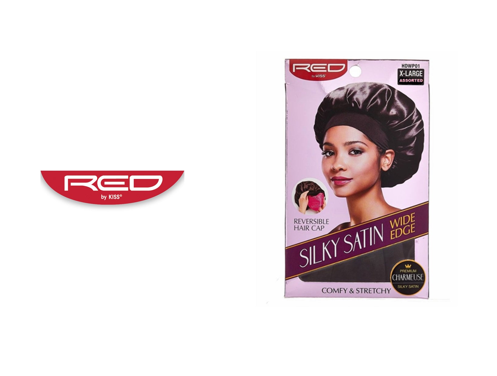 RED by Kiss Silky Satin Durag #HD1-9 (12PC) 