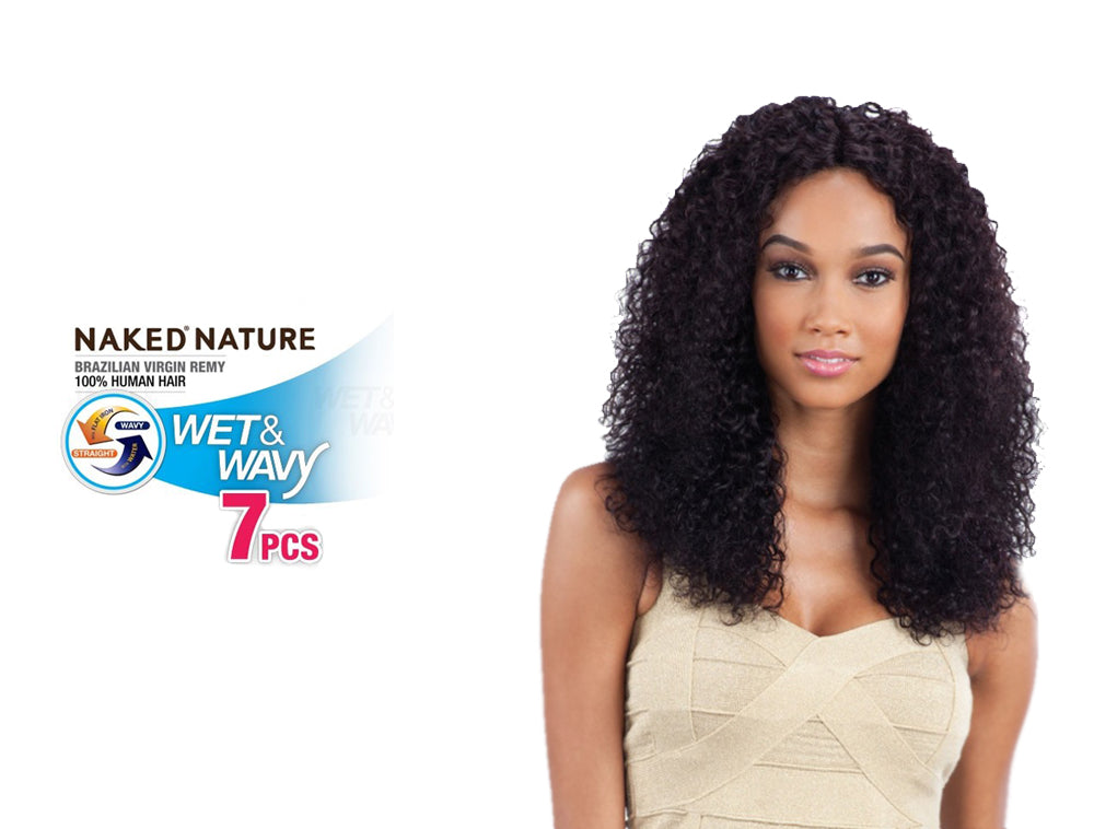 Naked nature unprocessed brazilian virgin remy human hair weave wet & w...