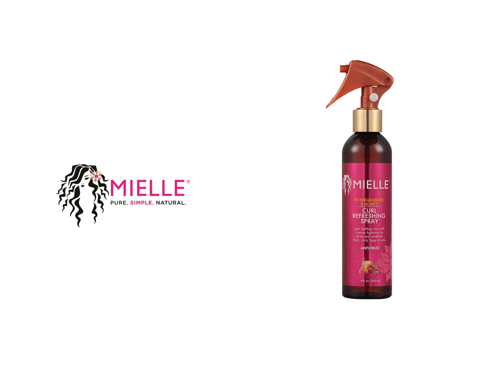 Mielle Organics Pomegranate and Honey Curl Defining Mousse with Hold 222ml  en Punto Curly