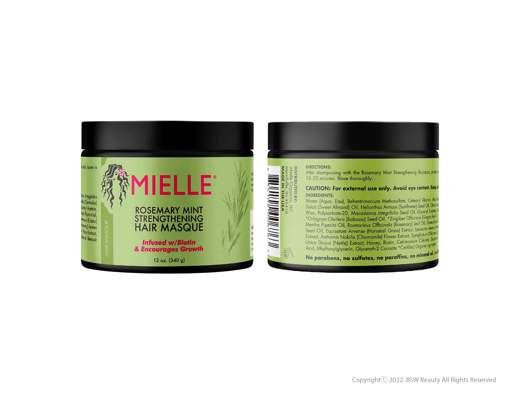 Mielle Organics Rosemary Mint Scalp & Hair Strengthening Oil Infused w/  854102006732