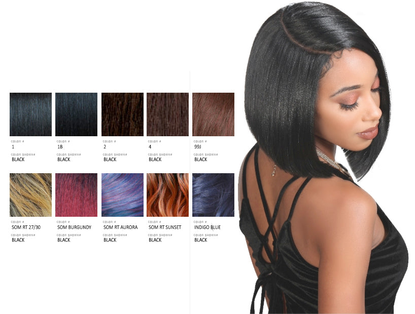 Sleek Straight Mayde Beauty Axis Sleek Touch Lace Front Wig-1 (Jet Black)