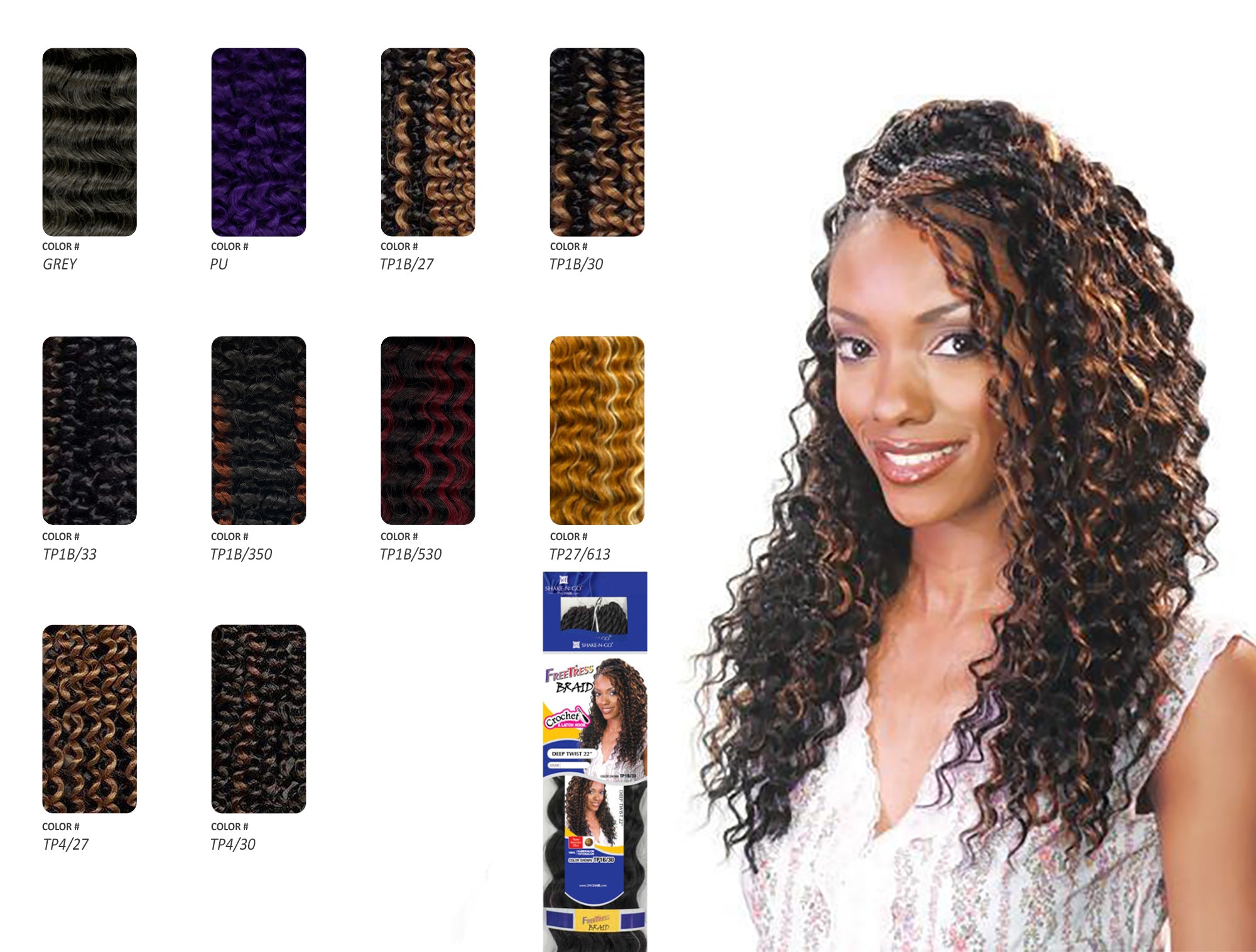 SHAKE N GO Freetress Crochet Braid - Water Wave 14