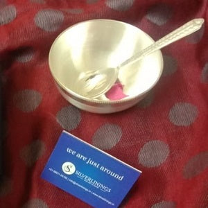 Baby Silver Bowl and Spoon