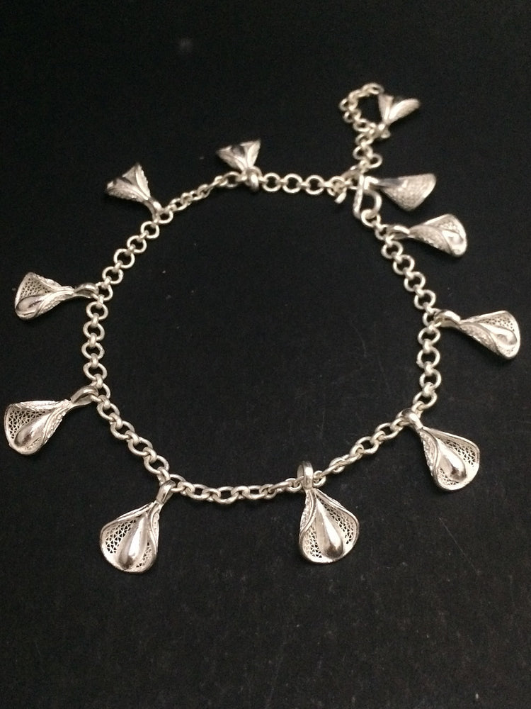 silver anklets for women online