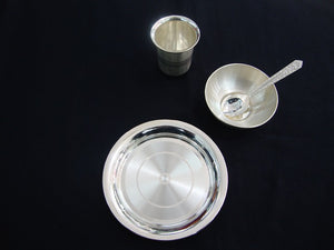 pure silver dinner set for baby