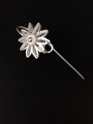 silver hair pins