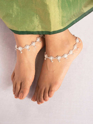 silver anklets for sale