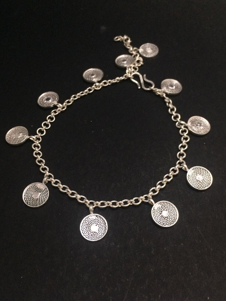 silver anklets for women online