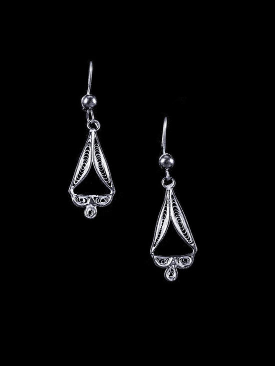 Open Leaf Earrings with Gemstones | Lila Clare Jewelry