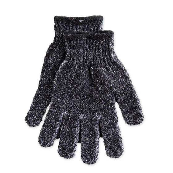 Charcoal Exfoliating Gloves – Rosemary's Garden