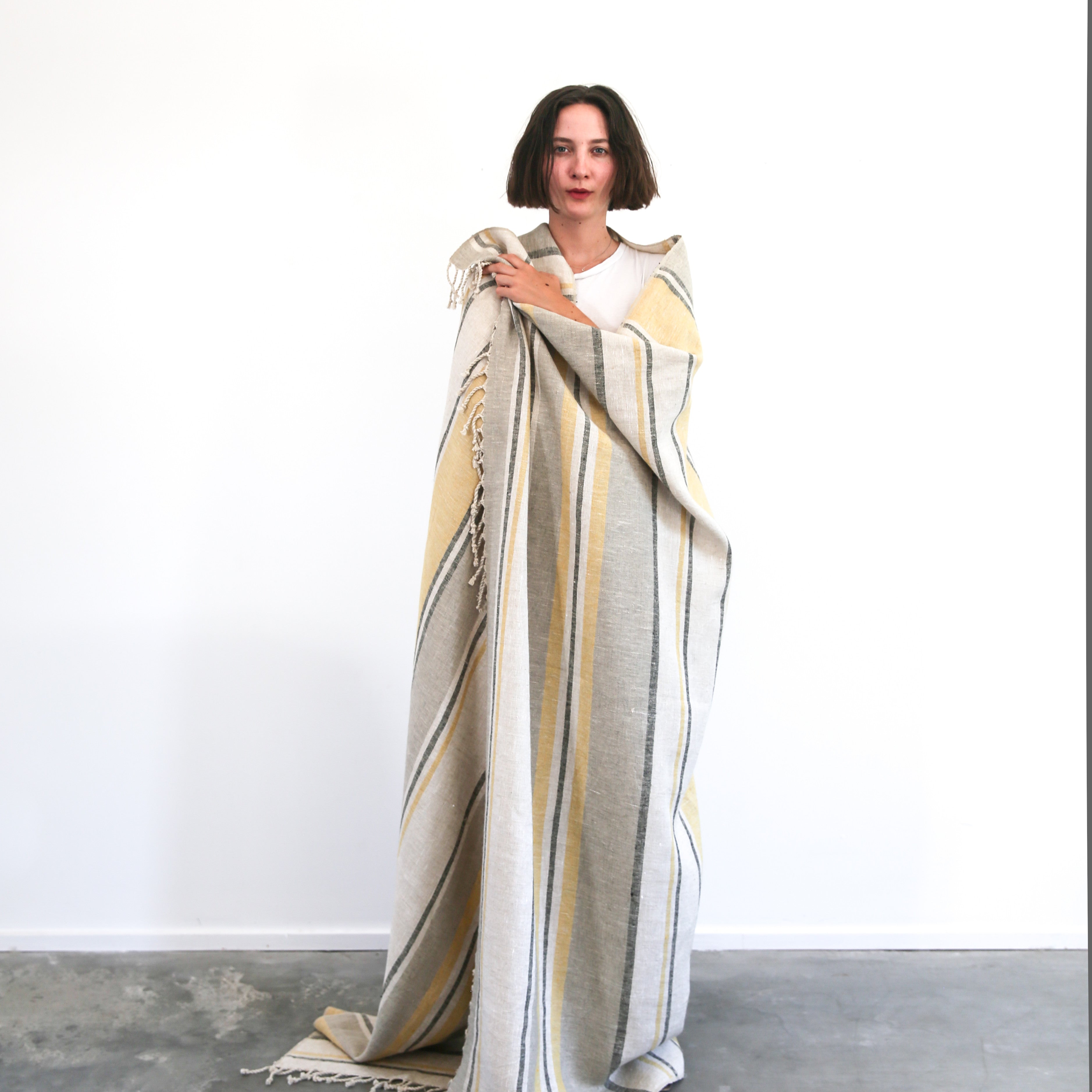 Linen Blanket Stripe Throw – Garza Marfa