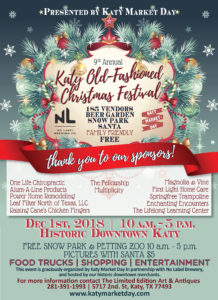 2018 Katy Old Fashioned Christmas Festival