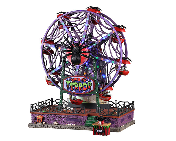 Lemax 14823 Web of Terror Ferris Wheel | Spooky Town Sights and Sound piece  #14823