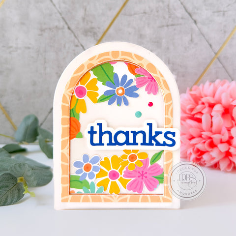 Flower Thank You Arch Card