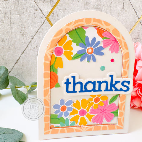 Flower Thank You Arch Card