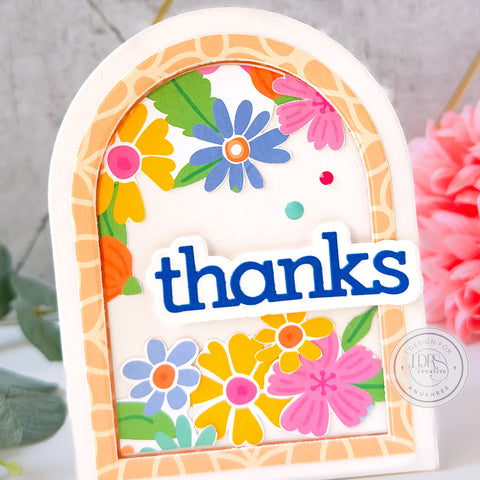 Flower Thank You Arch Card
