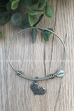 Heart Silver Charm Bracelet (Clearance)