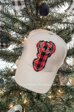 Buffalo Plaid Deer Hat (Clearance)