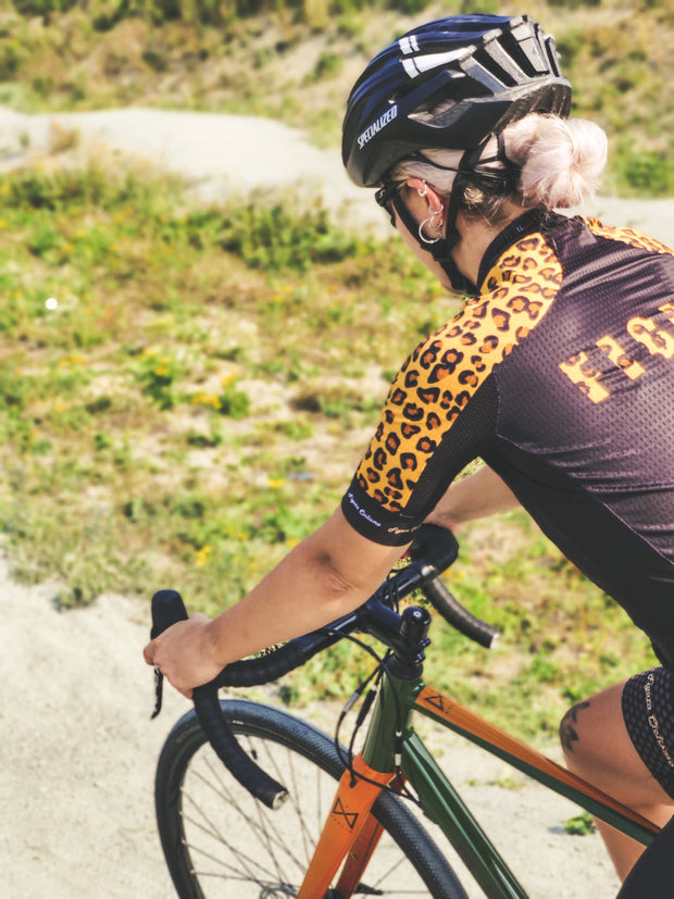 leopard cycling jersey