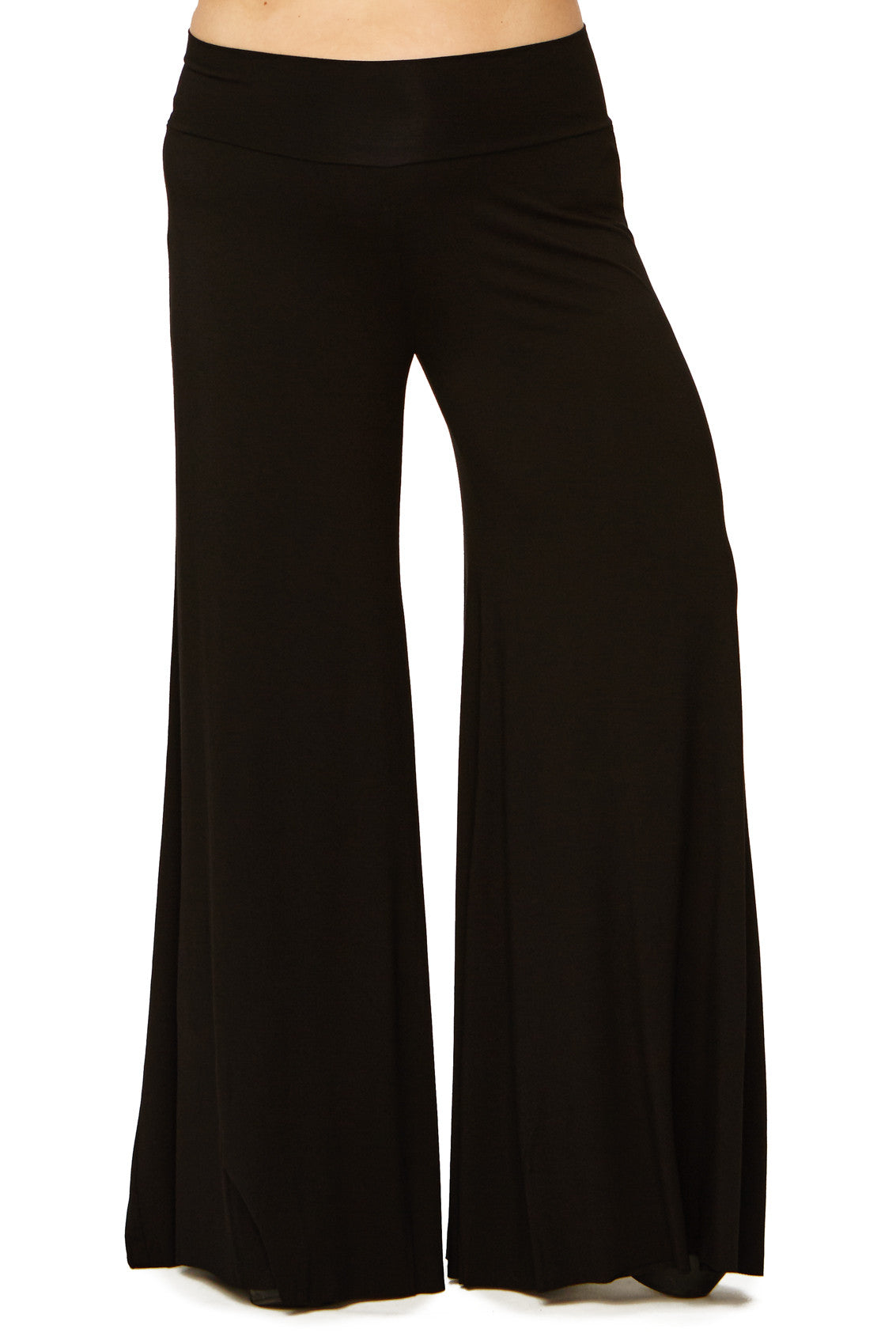 WIDE LEG TROUSER WL - BLACK – Rachel Pally