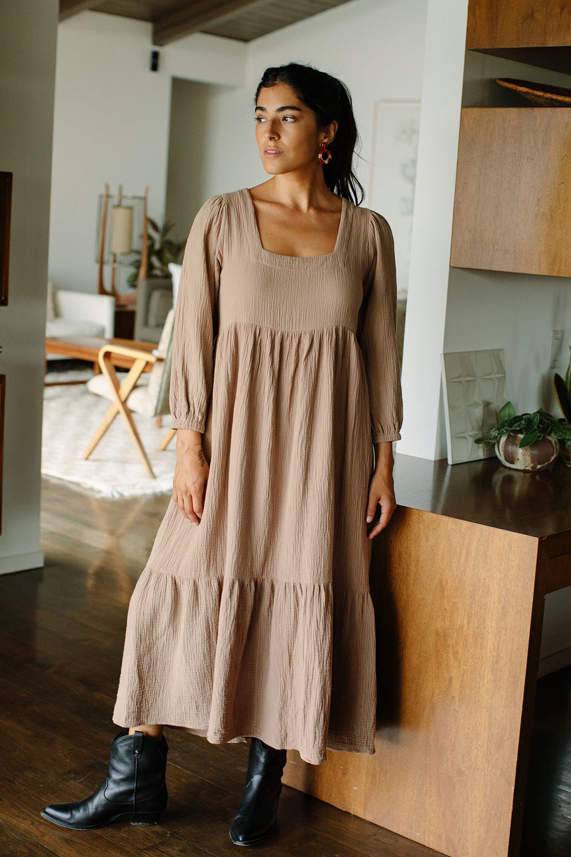 Rachel Pally Gauze Long Sleeve Phoebe Dress