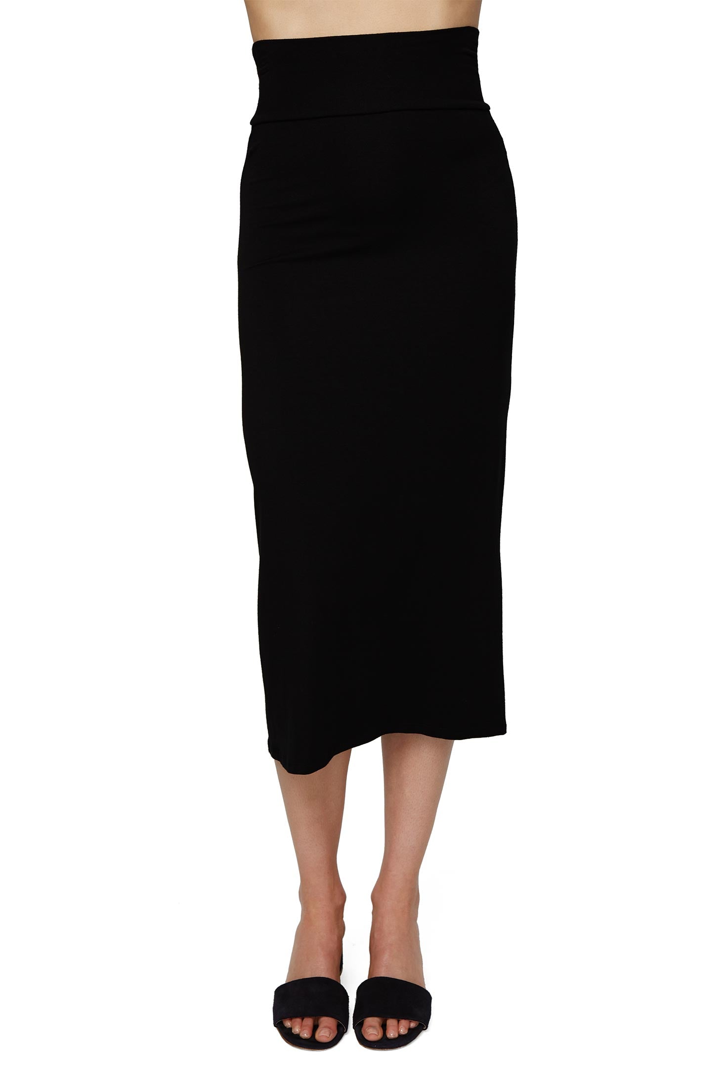 High Waisted Convertible Skirt/Dress - Black – Rachel Pally