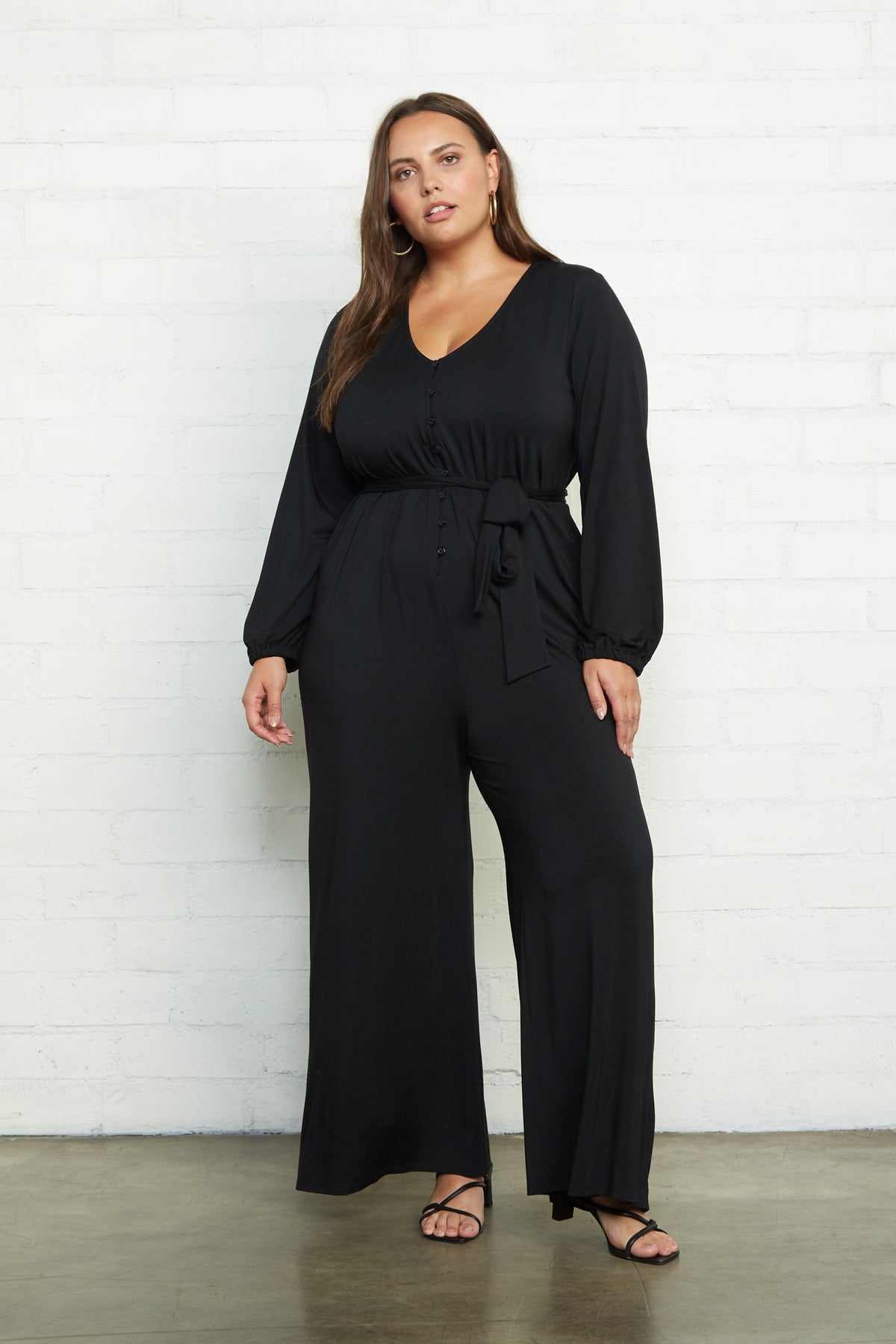 Rachel Pally White Label Jesse Jumpsuit - Black, Plus Size / Plus Size 1X