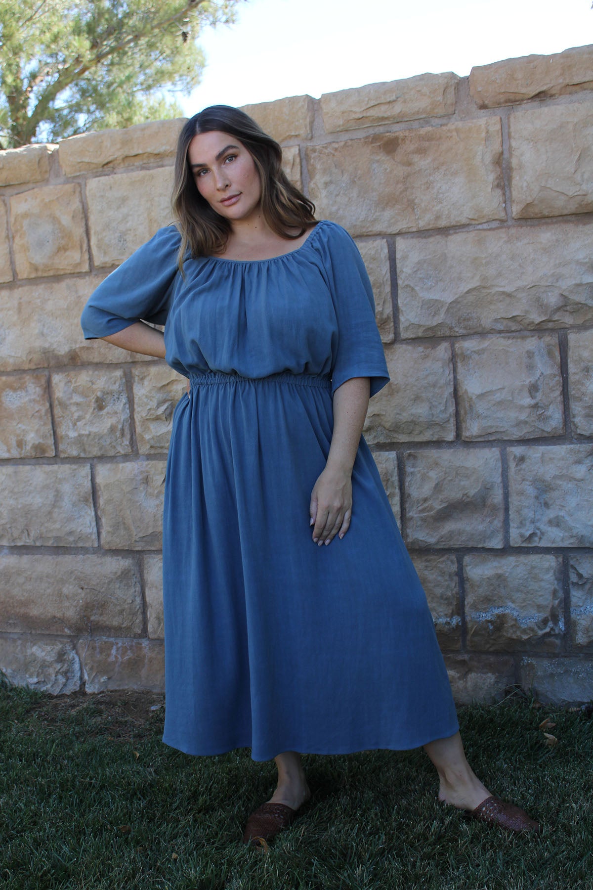 Linen Eva Dress - Plus Size