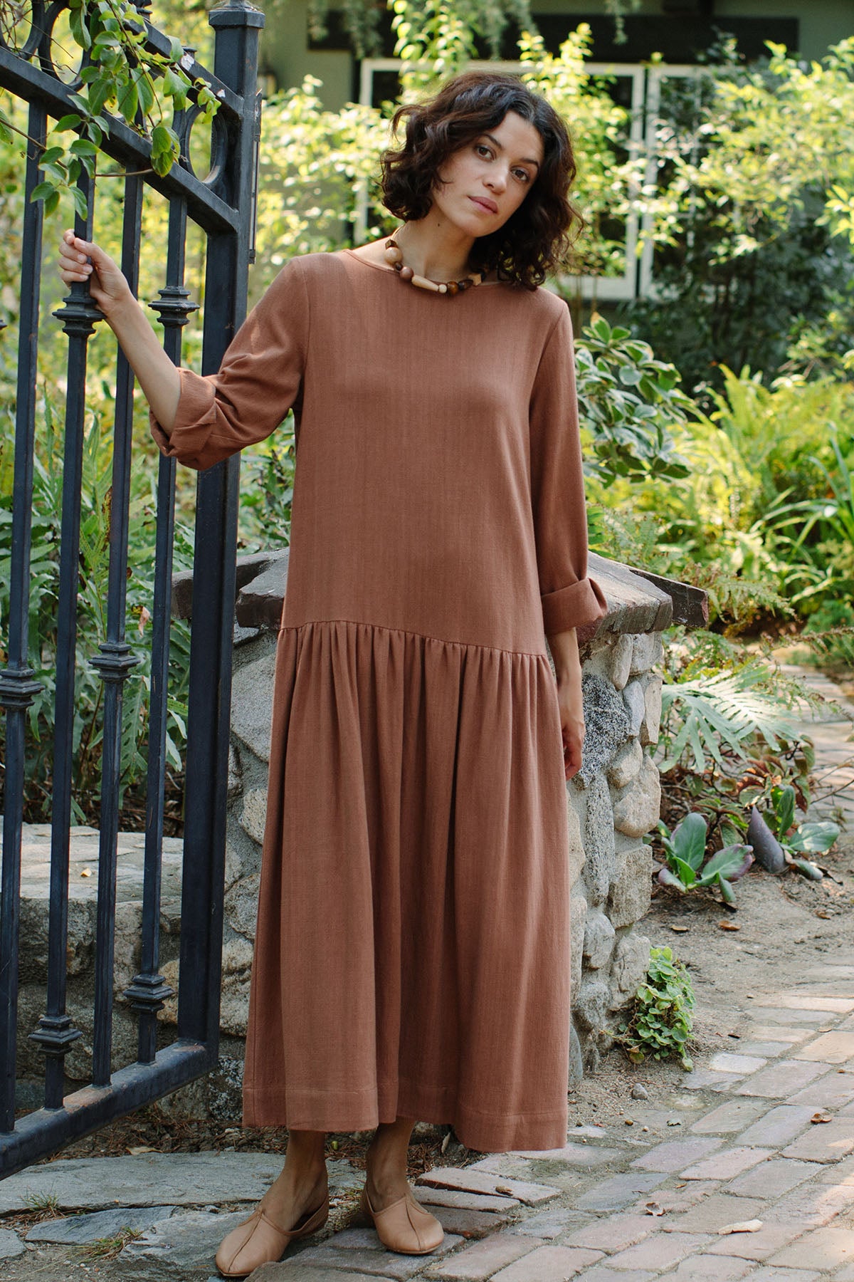 Linen Long Sleeve Willis Dress