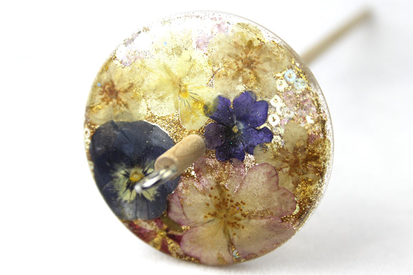 Glitter Floral Drop Spindle #798