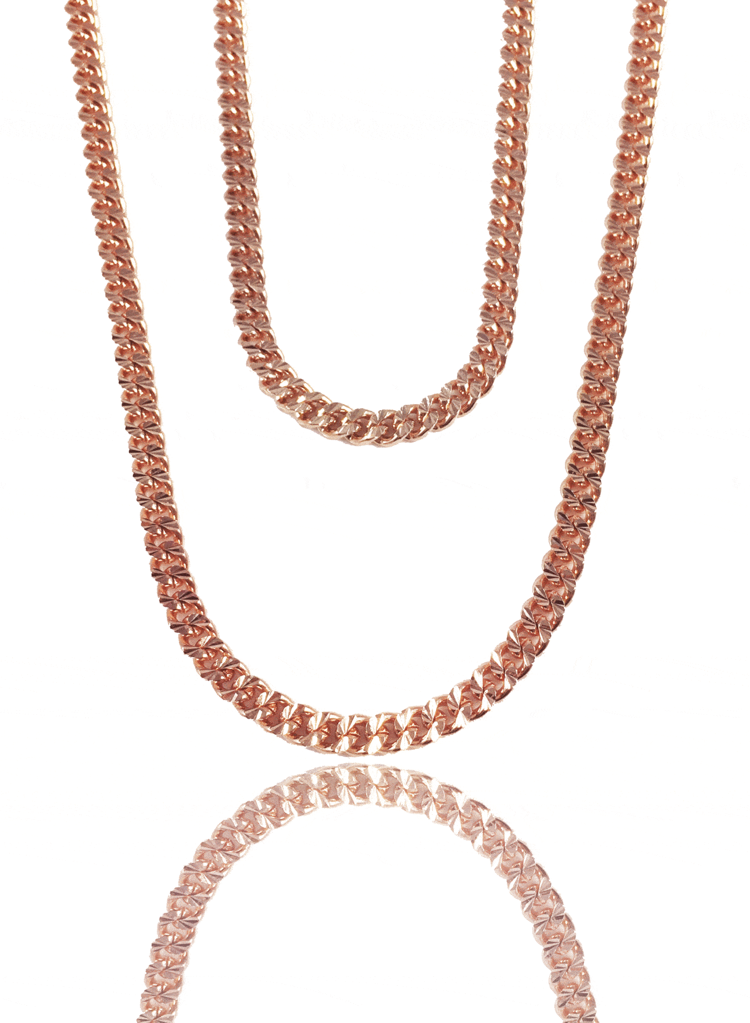 18 rose gold chain