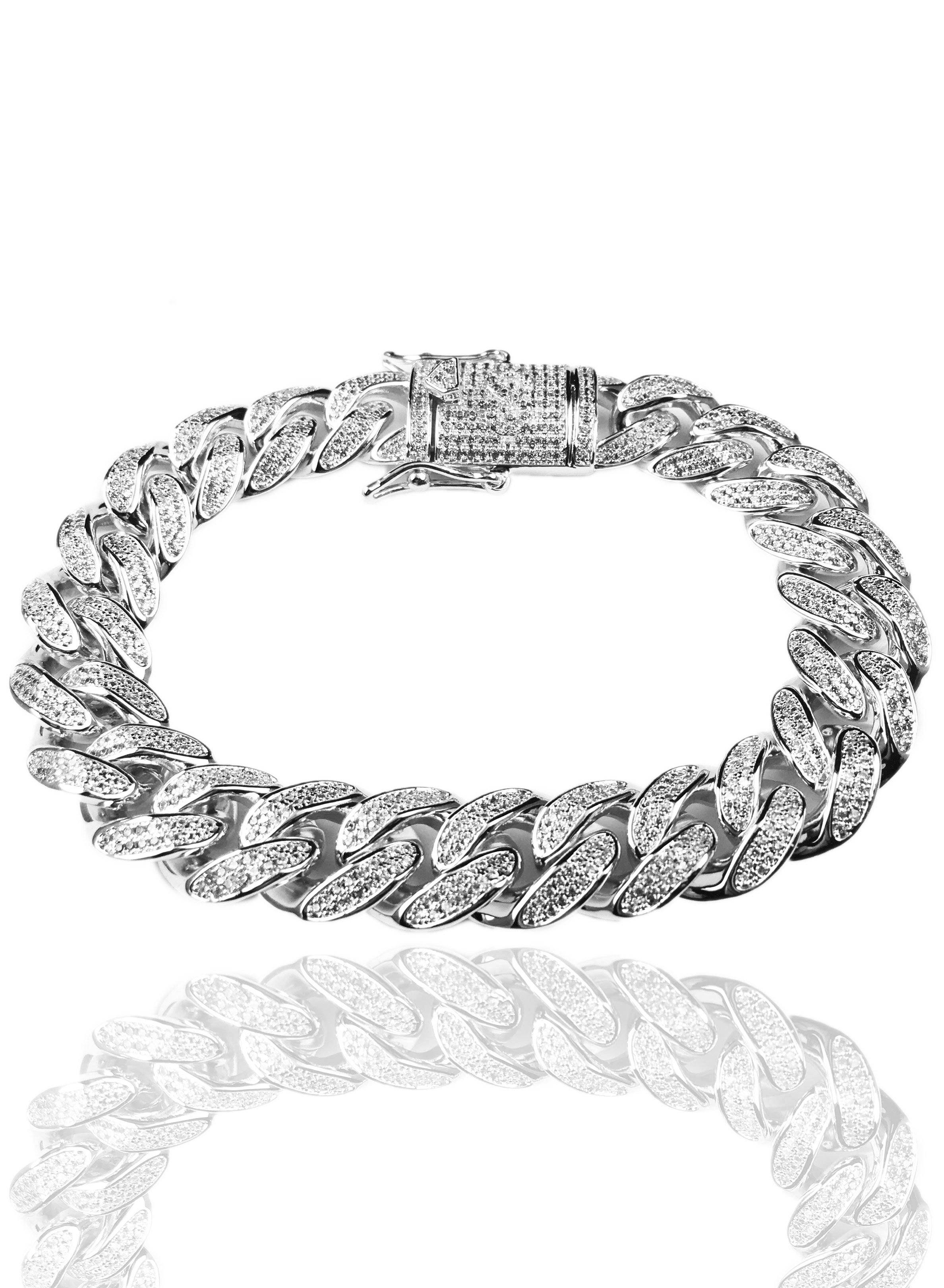 vvs diamond cuban link bracelet