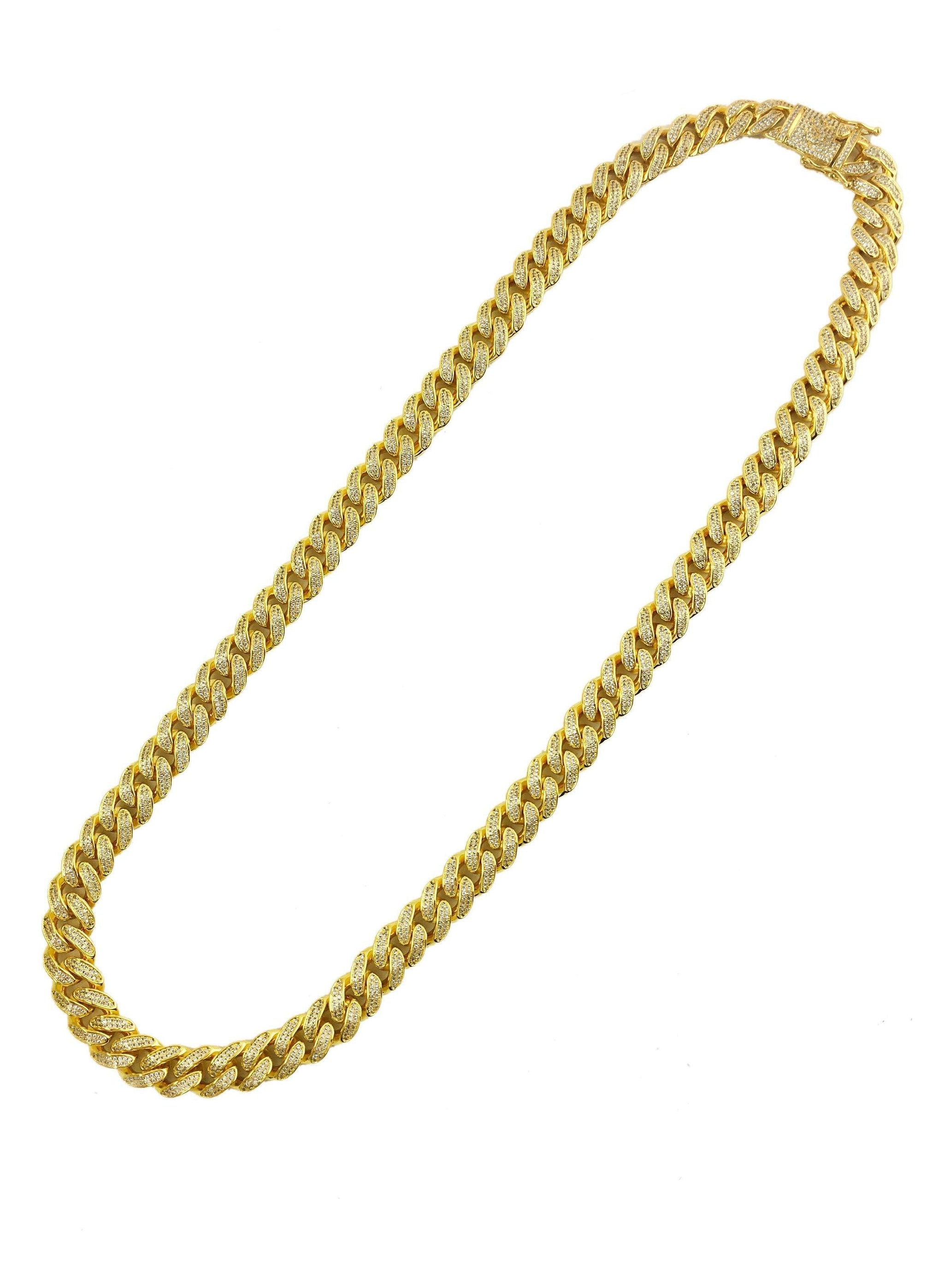 Diamond Cuban Link & Cross Set | Gold - Savage | Luxury