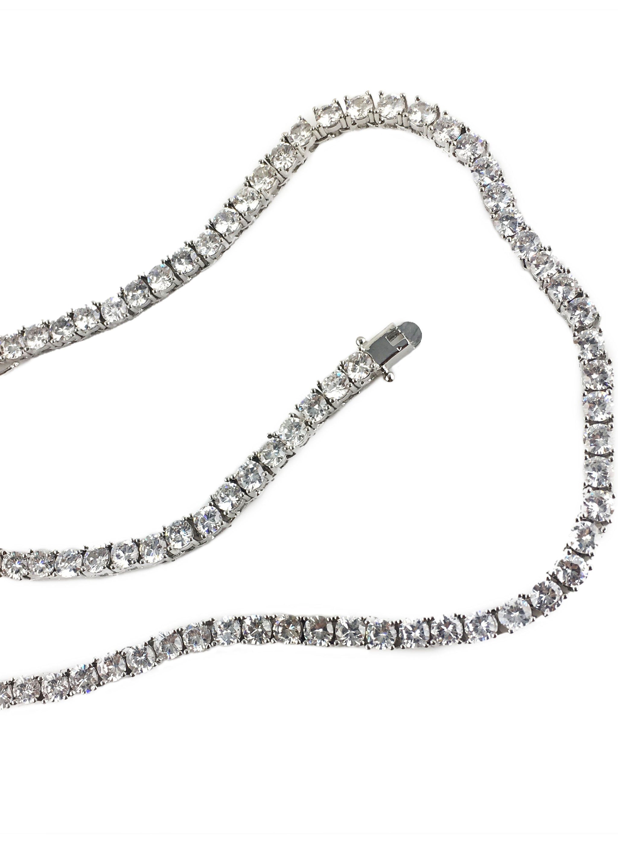 Diamond Tennis Chains Set x White Gold - Savage | Luxury