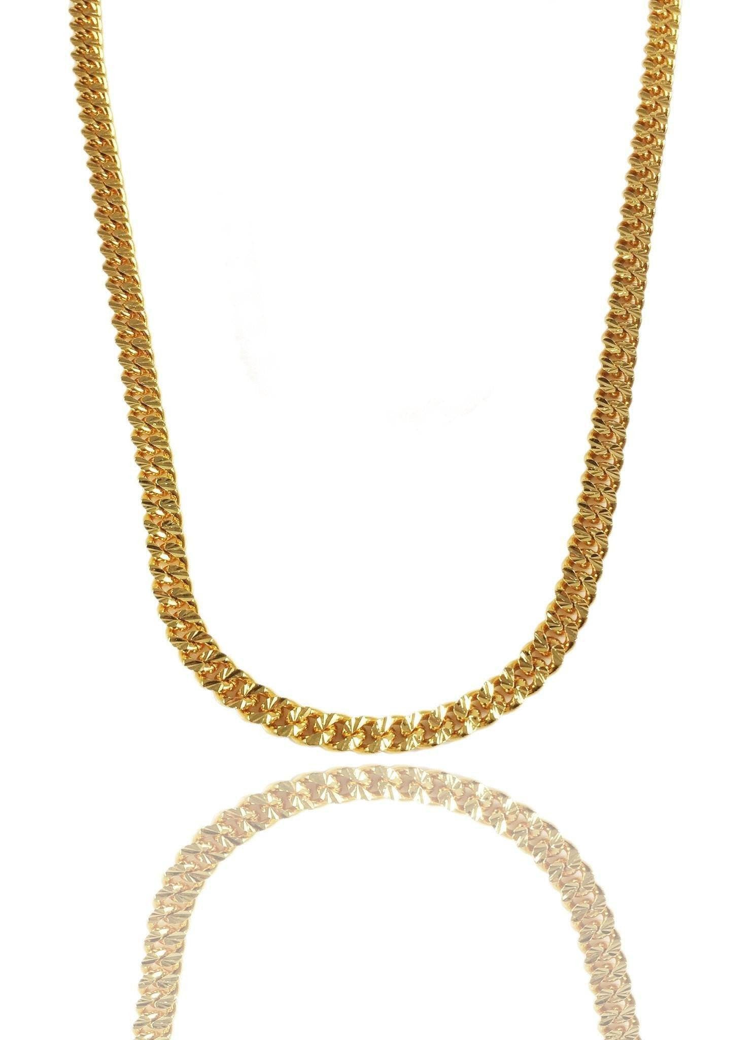 Cadena Men's Necklace 18K Gold – ZNZ Jewelry Affordagold