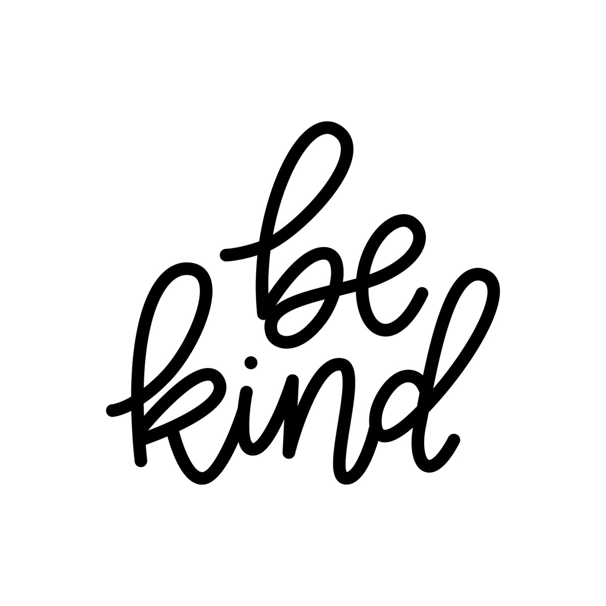Be Kind Decal - Justine Ma